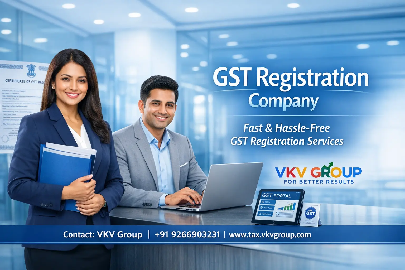 GST Registration Company in India with Tax VKV Group