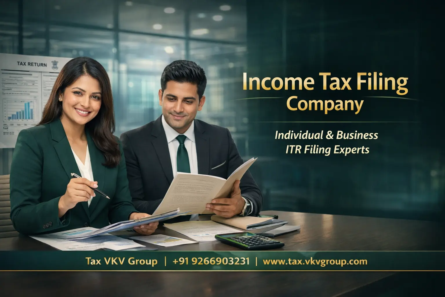 Income Tax Filing Company in India with Tax VKV Group